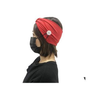Hoofdbanden Fashion Solid Plain Polyester Sports Headwraps Scrunchies For Women Daily Boutique Yoga Headwar Face Maskhouder Hair Dro Dh5ph