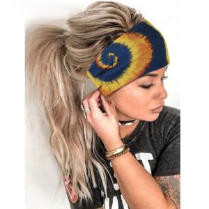 Hoofdbanden voor vrouwen, Boheemse stijl yoga elastische headwraps hoofd wrap elastische tulband stof haarbanden mode haaraccessoires JK2006XB