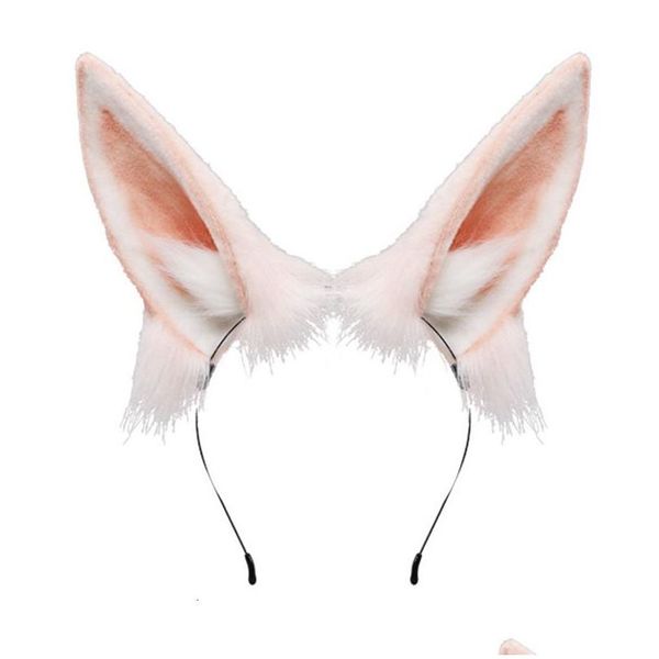 Bandeaux Furry Peluche Pliable Oreilles De Lapin Bandeau Réaliste Animal Lapin Oreille Cheveux Cerceau Chapeaux Lolita Kawaii Cosplay Accessoires Dr Dhghg