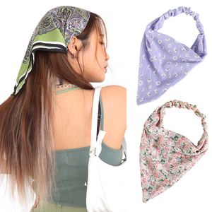 Diademas Haimeikang Impresión Diademas para el cabello Mujer Elástico Turbante Banda para el cabello Accesorios para el cabello Moda linda Headwrap Headwear Nuevo T221007