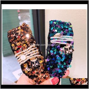 Bandeaux Cheveux Drop Livraison 2021 Coréen Original Personnalisé Rétro Petit Style Parfumé Paillettes Perle 5 Mot Pendentif Discothèque Sauvage Bandeau Hai