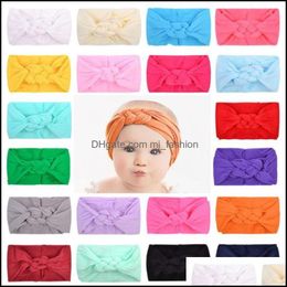 Hoofdbanden Haar sieraden 20 kleuren baby kinderen elastische haarbanden Chinese knoop feestaccessoires banden hoofdtekst haarband drop levering 2021 jdxuk