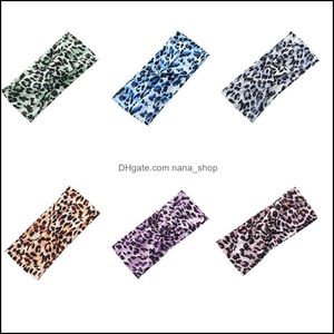 Bandeaux Bijoux de cheveux Bouquet d'impression croisée Bandeau Sport Accessoire Chapeaux imprimés pour hommes Femmes Drop Livraison 2021 Fqaid