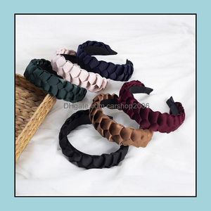 Hoofdbanden Haar sieraden Vrouwen Haarband Kruis Knoop Braid Hoofdband ADT Hoofdkleding Wide zij Tulband Accessoires Drop levering 2021 QNWHC