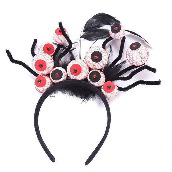 Diademas Halloween Horror Globo ocular Aro para el cabello para dama y niñas Diadema DIY Decoraciones de fiesta Accesorios 220826 Entrega de gotas Joyería Dhokd