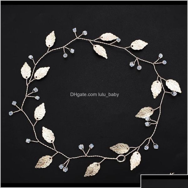 Bandeau de tête bijoux en métal or leaf grecse bande grecque accessoires de mariée pour les femmes casque ch2m0 gvxpn drop livournjelry dhbvz