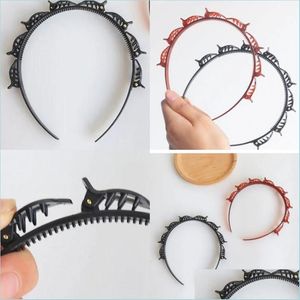 Hoofdbanden Hollowing Out Hairband Clip Hoofdbanden MTI Storey Fixed Pressing Woven Hair Pins Bands Women Fashion Hairpin Sieraden Accesso DHQFH