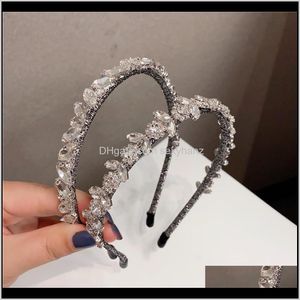 Bandeaux Bijoux Drop Delivery 2021 Style baroque Femmes Strass Bandeau Ins Mode Mariage Mariée Hairband Night Club Party Hair Band Zi