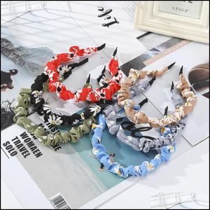 Hoofdbanden Sieraden SieradenHuisteren Assinals Hoop Dames Dames Mode Spiraal Bezel Hoofdband Haarband Effen Kleur Hoofddeksels Hoofdtooi Daling Delive