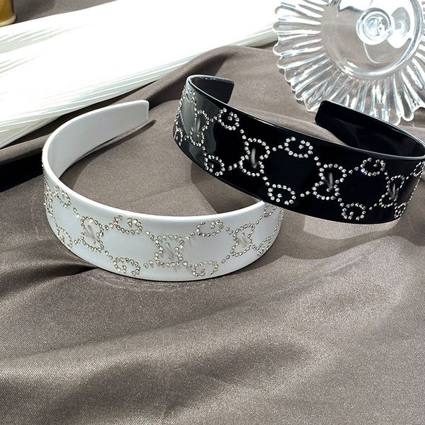 Diaderos diseñadores de marca de lujo G Letter Band para mujeres Material de diadema Café Blanco para obsequios al por mayor