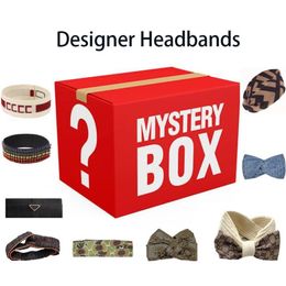 Stirnbänder Mystery Box Designer Mode Gedruckt Blume Baumwolle Sport Bandana Stirnband Für Frauen Weihnachten Super Surprise268B