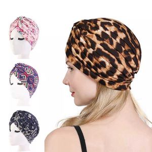 Bandeaux Nouveau coton imprimé floral Turban Chapeau Bandana Écharpe Cancer Chimiothérapie Chimio Bonnets Headwrap Caps Sleep Cap Inner hijabs turbante T221007