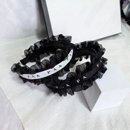 Hoofdbanden Nieuwe bloemkant vlinder machinehoofdband Dames hoge kwaliteit mode haarclip Hot Style verbrede en verdikte hoofddeksels Vintage Design geschenken hoofdband