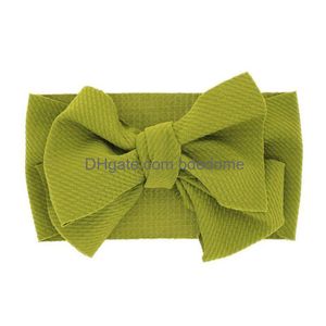 Bandeaux Mise À Jour Mignon Grand Arc Bandeau Bébé Enfants Noeud Large Élastique Bandes De Cheveux Capuches Tout-petit Accessoires Drop Delivery Bijoux Cheveux Dhmxq