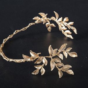 Diademas Vintage Gold Flower Bead Nupcial Wedding Crown Diadema Mujeres Crystal Tiara Headpiece Accesorios para el cabello Drop Delivery Yydhhome Ambkg