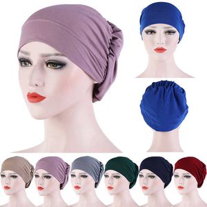 Bandeaux femmes hijab écharpe turban casquettes foulard musulman islamique sous écharpe coton bandana bonnet multifonctionnel Inner turban chapeaux mujer T221007