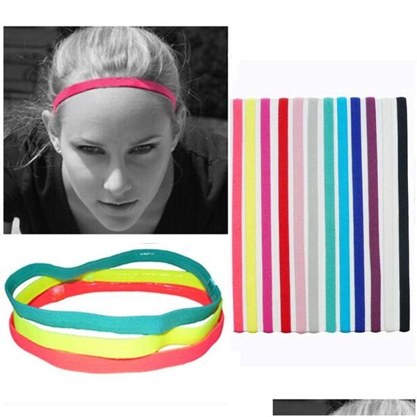 Diademas Mujer Deporte Diadema Color Caramelo Elástico Simple Diadema Yoga Absorbe La Humedad Bufanda De Pelo Sólido Accesorios Para Hombres Outdoo Dht9S