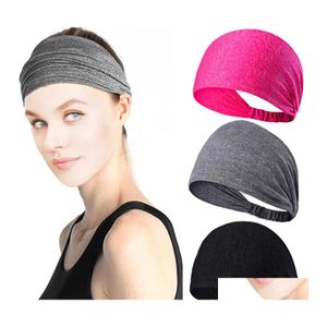 Diaderos para mujer Amre Sports Diseñador elástico absorbe sudor No Slip Yoga Cabeza de cabello Buff para niñas Joyas de lujo Femenino Del Otnsk