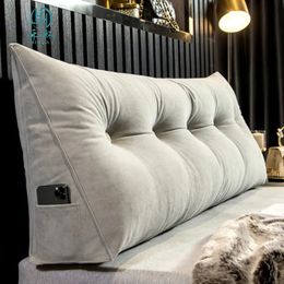 Hoofdeinde kussentocht driehoek kussen rugleuning pijnverlichting sofa taille wig slaap voor decoratieve kussens bed 231221