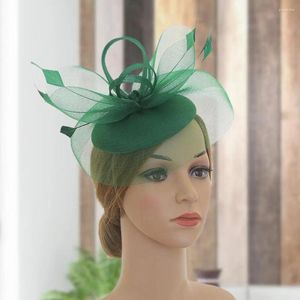 Headgear Trendy Cuthe Feathers Headwear Elegant Women Fascinators Mesh for Girls