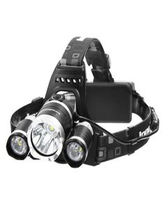 Koplamp 5000 Lumen LED -zaklamp Bright Headlight Torch met oplaadbare batterijen en wandlader voor wandelcamping Rijden 3725640