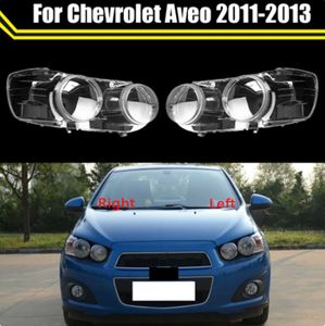 Étui de phare pour Chevrolet Aveo 2011-2013 bouchons d'objectif en verre avant de voiture couvercle de phare lumière automatique coquille d'abat-jour transparente