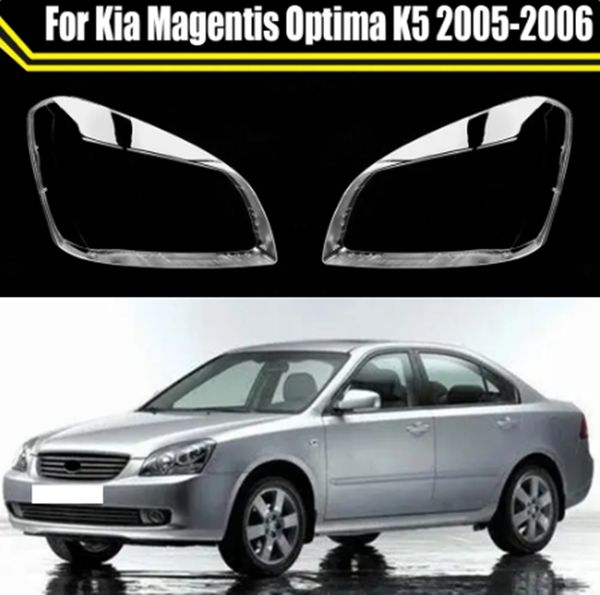 Coque de phare pour Kia Magentis Optima K5 2005 2006 couvercle de phare voiture lumière verre remplacer lentille abat-jour Transparent couvercle de lampe