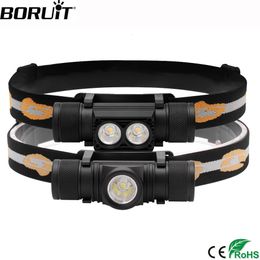 Projecteurs BORUiT D102025 LED Mini phare 3000LM USB charge haute puissance lampe de poche étanche Camping pêche 231117