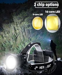 Projecteurs D2 Super 160 phare LED le plus puissant 99 phare haute puissance 18650 lampe de pêche à tête Rechargeable 4475913