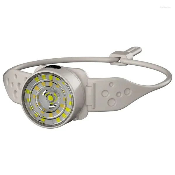 Lampe frontale à LED, lampe torche, lampe d'avertissement de sécurité rechargeable par USB