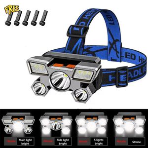 Headlamps Powerful rechargeable headlights for fishing Led camping Hunting torches Hiking 231117