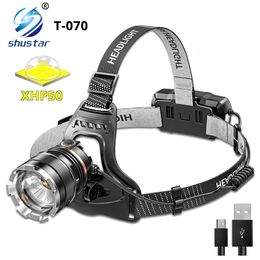 Faros Super Bright XHP50 LED Faro impermeable Faro recargable Pesca Aventura Camping Luces Iluminación 500 metros 221117