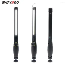 Koplampen Swayboo Handheld Glare COB LED-werklamp Noodauto-inspectie USB oplaadbaar met magneet Batterij-indicator