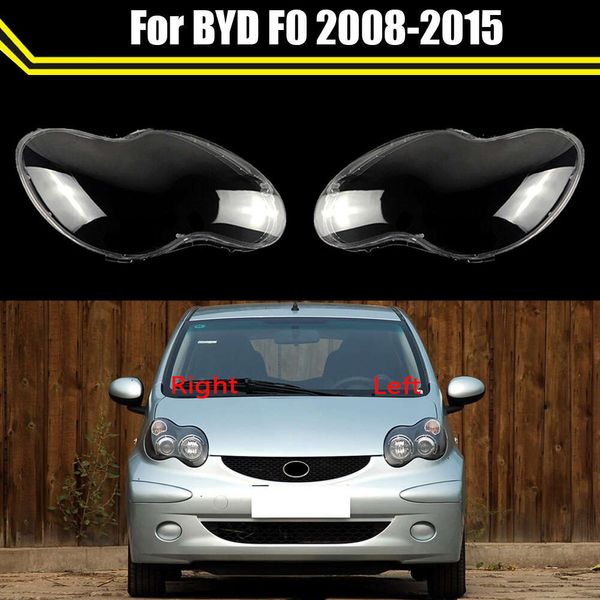 Faros delanteros, pantalla transparente, carcasa de faro, cubierta de cristal para BYD F0 2008 2009 2010 2011 2012 2013 2014 2015