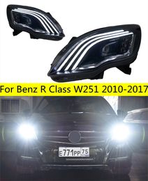 Koplamp Voor 2010-17 Benz R Klasse W251 R300 R350 R500 Maybach Stijl Koplampen Vervanging DRL Vuurtoren projector Facelift