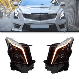 Phase de tête de Cadillac ATS 2014-20 17 Streamer LED Day de pilotage Running Turning Signal lampes de lampes de tête