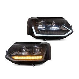 Koplamp LED -voorlamp voor Volkswagen Caravelle T5 Automobile Turn Signal Daytime Running Lights Brake Reverse Fog Lights