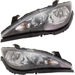 Headlight Set For 2017-2022 Chrysler Pacifica Driver and Passenger Side Halogen