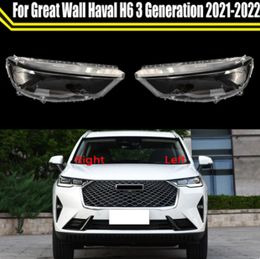 Coque de phare abat-jour couvercle Transparent couvercle de lentille de phare en verre pour Great Wall Haval H6 3 génération 2021-2022