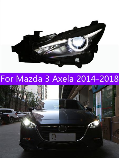 Phares tout LED pour Mazda 3 Axela phare LED 20 14-20 18 DRL phare Mazda-3 feux de route feux avant lifting