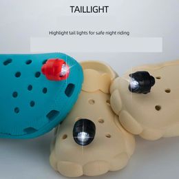 Koplampen voor Croc Hole Shoe Light Buitensporten Verlichting Opladen Wandelen Camping USB Waarschuwingsschoenlicht