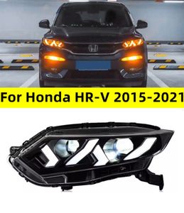 Phares pour Honda HR-V LED 20 15-20 21 HRV Vezel Headlight LED Assemblage DRL Amélioration de la lampe avant dynamique haute