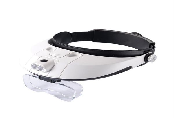 Montraillé Réparation Lévères d'agrandissement HD Lens avec 2ed Lights Lire des lunettes précises bijoux Loupe d'évaluation Loupe Tool 303H2519894