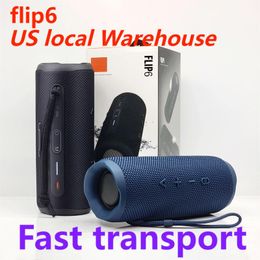 FLIP 6 Altavoz Bluetooth inalámbrico Mini portátil IPX7 FLIP6 Altavoces portátiles a prueba de agua Estéreo para exteriores Pista de música baja Tarjeta TF independiente 5 colores