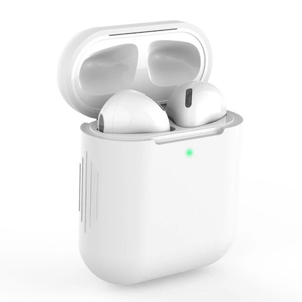 Accesorios para auriculares Fundas de silicona para auriculares para Airpods 1 2 3 pro Venta al por mayor Funda protectora para auriculares para Apple Air Pods Box Bag con hebilla Barato