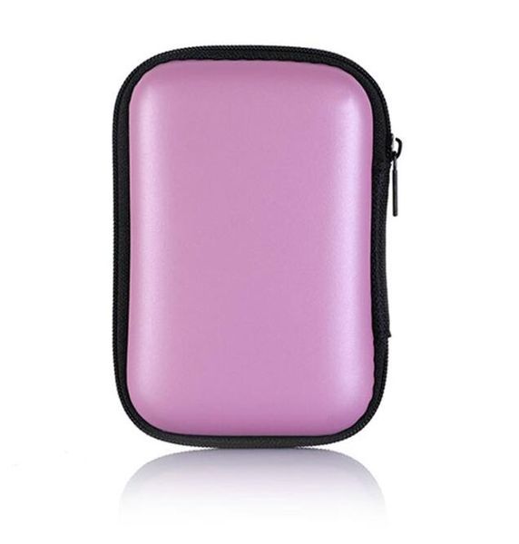 Banque de stockage de câble de données du casque Banque d'alimentation rectangulaire de ligne de téléphone Boîte de casque Eva Zipper Sac Écouteur de rangement des écouteurs Pocker Organizer