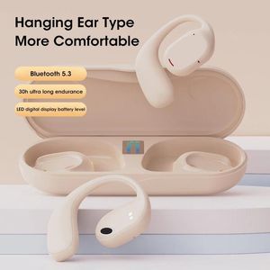 Hoofdtelefoon/headset 2023 Nieuwe JS270 Beengeleiding Bluetooth 5.3 Headset Niet in het oor Draadloze hangende oortelefoon Ultralange batterijduur Oordopjes