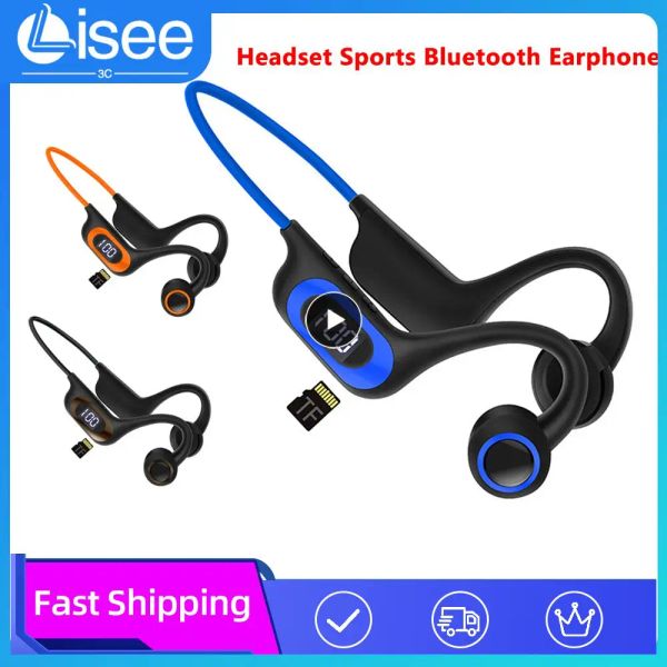 Casque / casque conduction en os du casque Bluetooth 5.3 CONDUCTION DE LA CONDUCTION AIR EAR THOOK