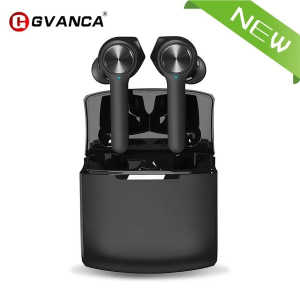 Casque/casque GVANCA T11 casque sans fil Bluetooth V5.0 écouteurs à commande tactile stéréo HD parlant avec batterie 800mAh