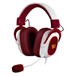 Casque/Casque Redragon ZeusX RGB Casque de jeu filaire 7.1 Son Surround Multi plates-formes Casque rouge alimenté par USB pour PC/PS4/NS